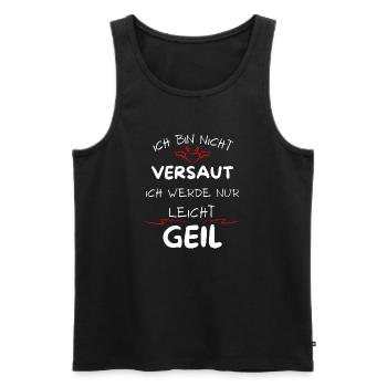 Ich bin nicht versaut ich werde nur leicht Geil - Männer Premium Bio Tank Top - Schwarz - Vorne - AI Model Male 178 light (178cm)