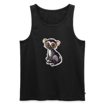 lémurien - Débardeur bio Premium Homme - noir - Devant - Michal (187cm)