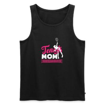 Tennis Mom Player Tennis Mom - Men's Premium Organic Tank Top - black - Front - Michal (187cm)