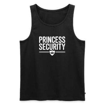 Sécurité de la princesse - Débardeur bio Premium Homme - noir - Devant - Michal (187cm)
