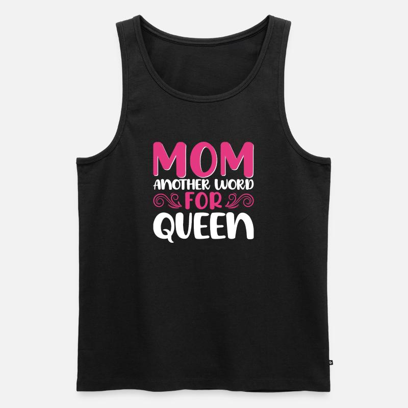 Mutter Königin Spruch Design - Männer Premium Bio Tank Top - Schwarz