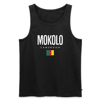 Mokolo Kamerun Kameruner - Männer Premium Bio Tank Top - Schwarz - Vorne - AI Model Male 178 light (178cm)