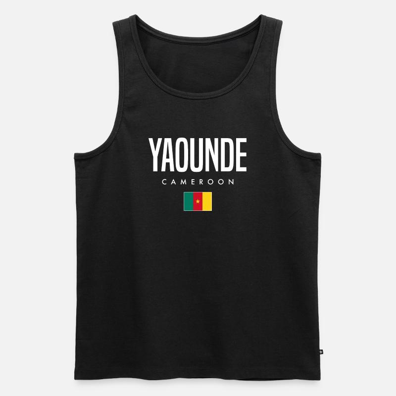 Yaounde Kamerun Kameruner - Männer Premium Bio Tank Top - Schwarz