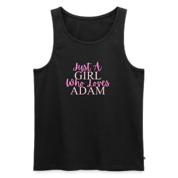 Inspirational Girl Power Typography Design - Men's Premium Organic Tank Top - black - Front - Michal (187cm)