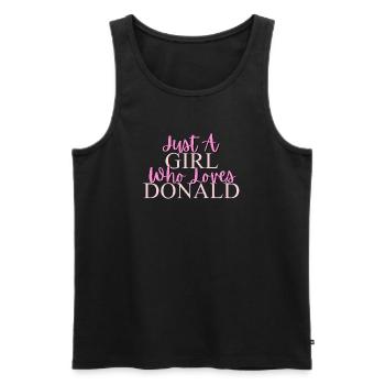 Empowering Girl Power Motivational Quote - Men's Premium Organic Tank Top - black - Front - Michal (187cm)