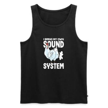 Public Fart Funny Inappropriate - Men's Premium Organic Tank Top - black - Front - AI Model Male 178 light (178cm)