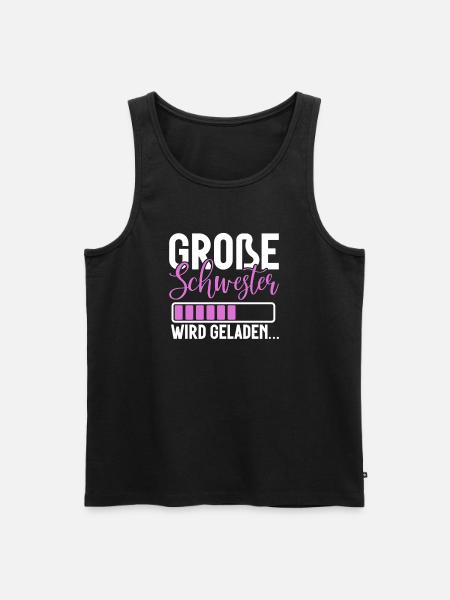 Big Sister Announcement Announcement Rainbow - Men's Premium Organic Tank Top - black