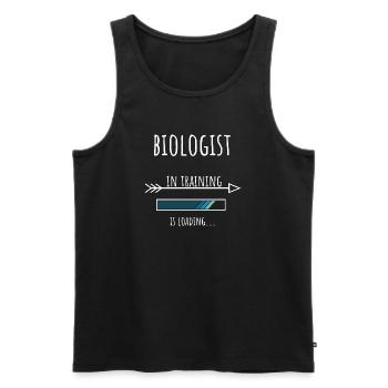 Biologist Gift Profession Training Biologist - Men's Premium Organic Tank Top - black - Front - AI Model Male 178 light (178cm)