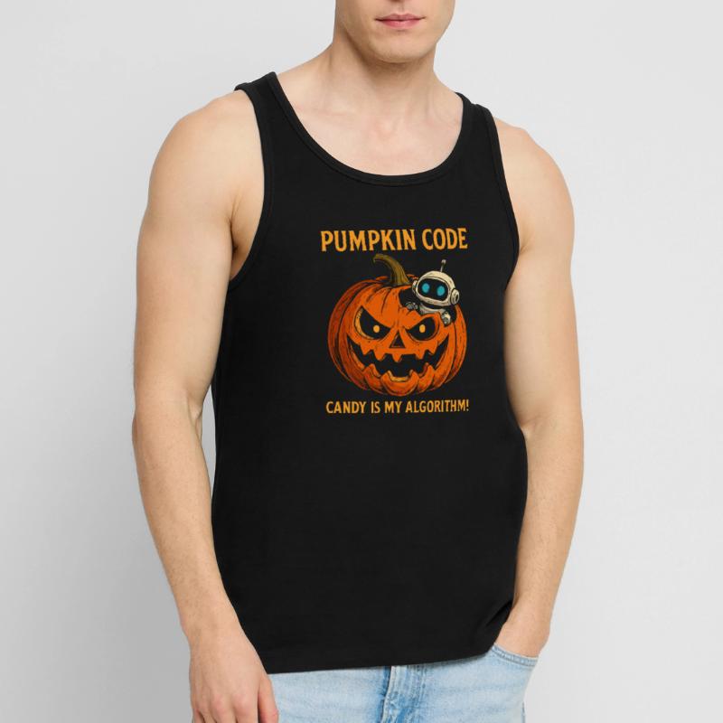 Pumpkin Code : Candy est mon algorithme ! Débardeur bio Premium Homme