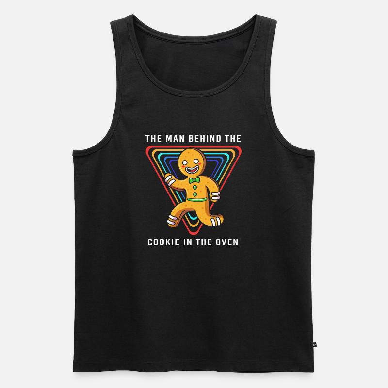 Werdender Papa werdende Väter - Männer Premium Bio Tank Top - Schwarz