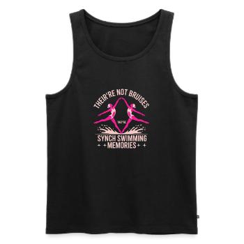 Synchronschwimmen Kunstschwimmen Wassersport - Männer Premium Bio Tank Top - Schwarz - Vorne - AI Model Male 178 light (178cm)
