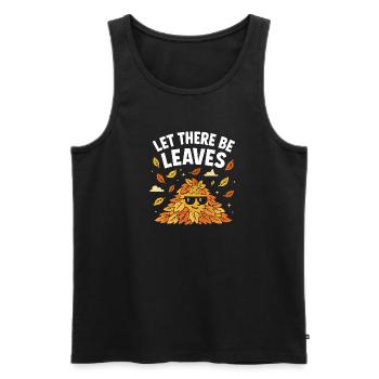 Autumn leaves Autumn leaves Autumn leaves Autumn leaves - Men's Premium Organic Tank Top - black - Front - Michal (187cm)