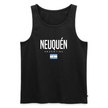Neuquén Argentine Argentine - Débardeur bio Premium Homme - noir - Devant - AI Model Male 178 light (178cm)