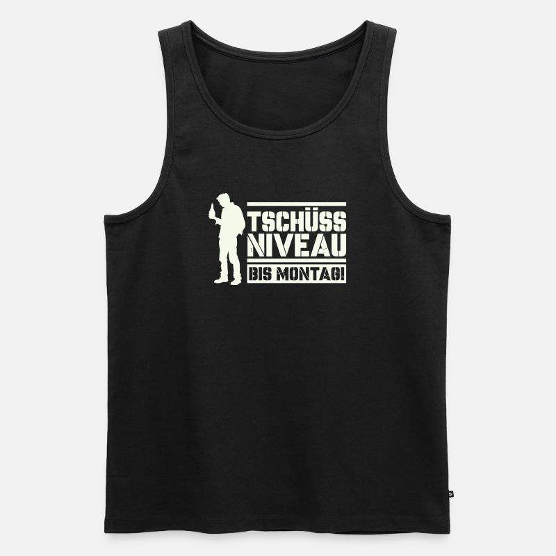 Bye bye level until Monday - Men's Premium Organic Tank Top - black