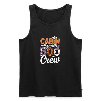 Chef de cabine Boo Crew Camper Randonneur Halloween - Débardeur bio Premium Homme - noir - Devant - Michal (187cm)