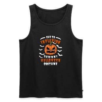 Drôle d’inflation Halloween Cotes - Débardeur bio Premium Homme - noir - Devant - Michal (187cm)
