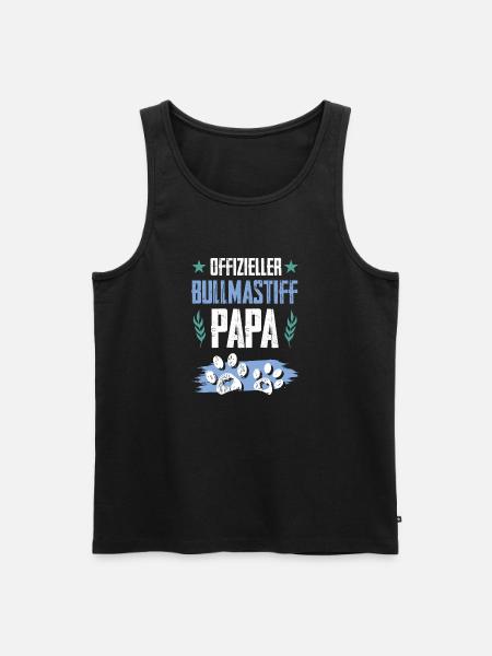 bullmastiff dogs dad - Men's Premium Organic Tank Top - black