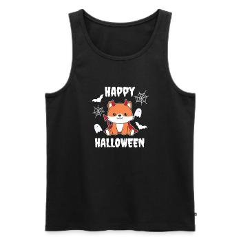 Fox Happy Halloween Devil Costume - Men's Premium Organic Tank Top - black - Front - Michal (187cm)