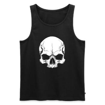 Cool skull design - Men's Premium Organic Tank Top - black - Front - AI Model Male 178 light (178cm)