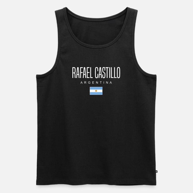 Rafael Castillo Argentinien Argentinier - Männer Premium Bio Tank Top - Schwarz