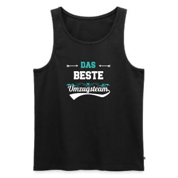 Moving helpers Moving team Inauguration Design - Men's Premium Organic Tank Top - black - Front - AI Model Male 178 light (178cm)
