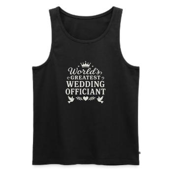 Real chicks driving sticks - Men's Premium Organic Tank Top - black - Front - Michal (187cm)