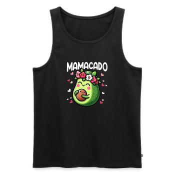 Mamacado Avocado Liebhaberin Muttertag - Männer Premium Bio Tank Top - Schwarz - Vorne - Michal (187cm)