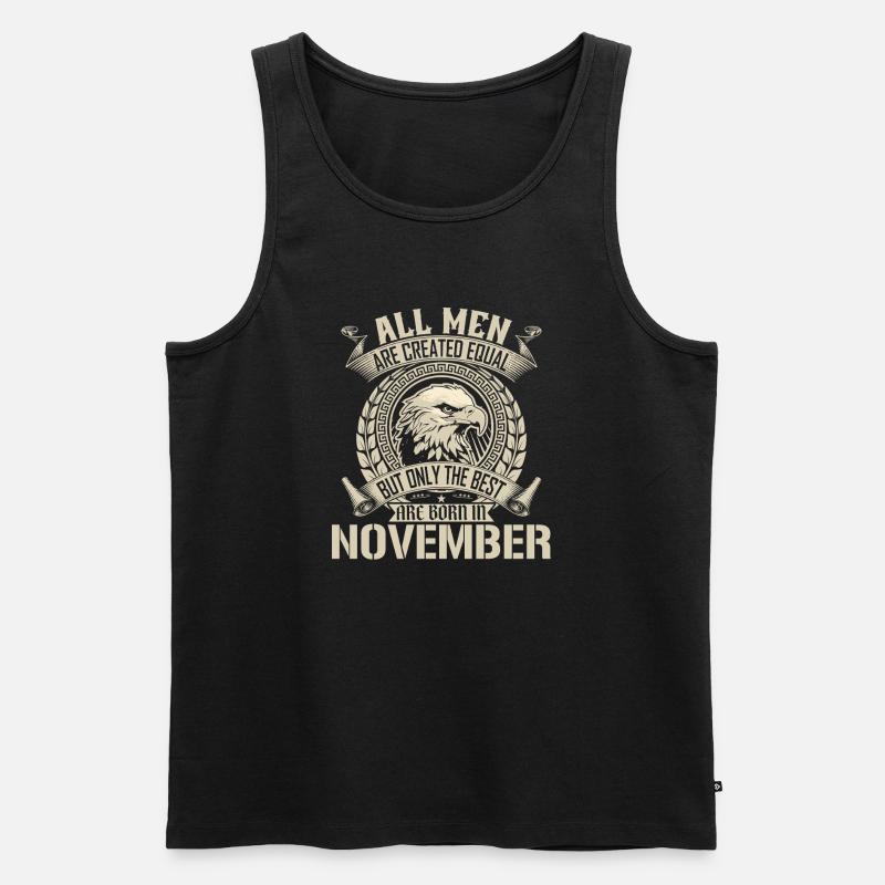 November Eagle Unity Design - Männer Premium Bio Tank Top - Schwarz