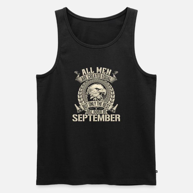 September Eagle Unity Design - Männer Premium Bio Tank Top - Schwarz