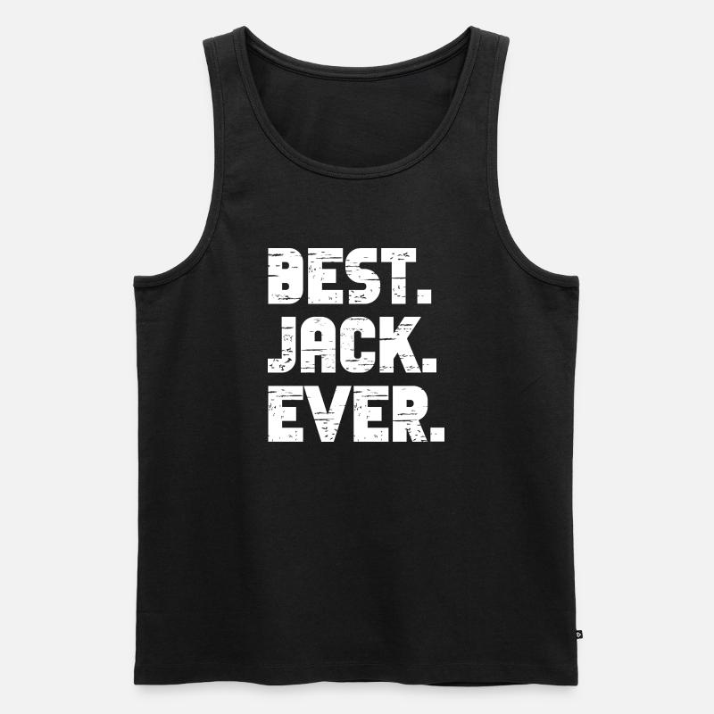 Best Jack Ever Geschenk Spruch - Männer Premium Bio Tank Top - Schwarz