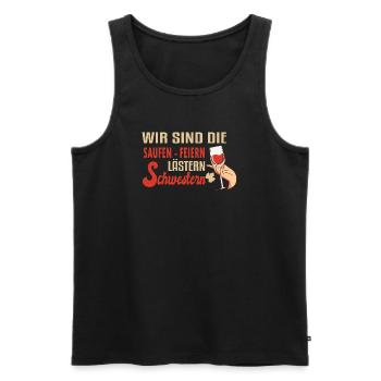 Weihnachtsoutfit Plätzchen Backen Weihnachten Xmas - Männer Premium Bio Tank Top - Schwarz - Vorne - Michal (187cm)