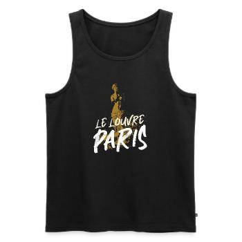 Venus de Milo sculpture from the Louvre Paris - Men's Premium Organic Tank Top - black - Front - AI Model Male 178 light (178cm)