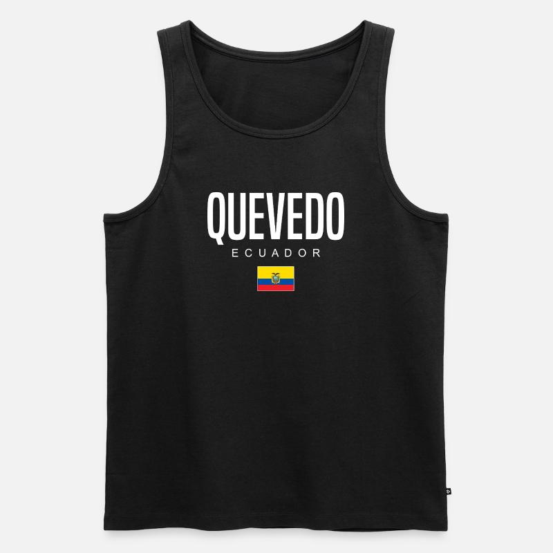 Quevedo Ecuador Ecuadorianer - Männer Premium Bio Tank Top - Schwarz