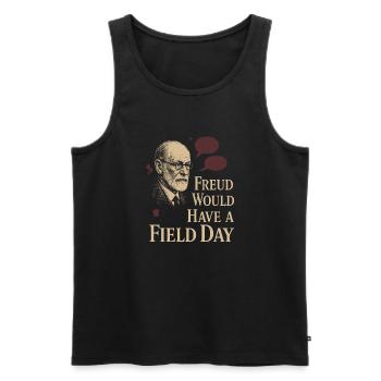 Future psychologist diagnose me - Men's Premium Organic Tank Top - black - Front - AI Model Male 178 light (178cm)