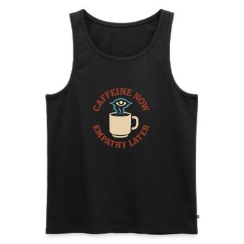Future psychologist diagnose me - Men's Premium Organic Tank Top - black - Front - Michal (187cm)