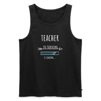 Teacher Gift Profession Training Teacher - Men's Premium Organic Tank Top - black - Front - AI Model Male 178 light (178cm)