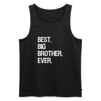 Best Big Brother ever - Men's Premium Organic Tank Top - black - Front - Michal (187cm)
