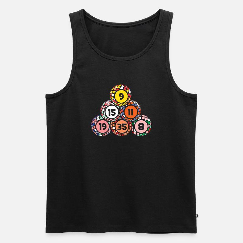 Bingo Game Bingo Balls Stack Bingo - Männer Premium Bio Tank Top - Schwarz