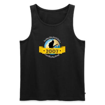 18. Geburtstag Rocking this planet since 10/2007 - Men's Premium Organic Tank Top - black - Front - Michal (187cm)