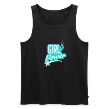 Girl Power Topaze Flamme Emblème Design - Débardeur bio Premium Homme - noir - Devant - Michal (187cm)