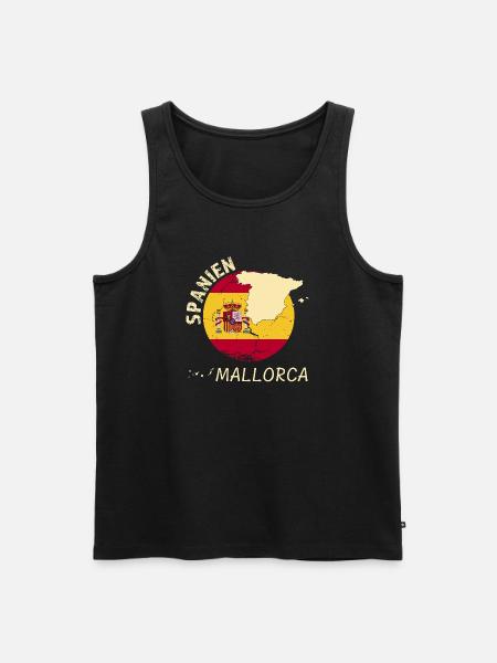 Majorca - Men's Premium Organic Tank Top - black