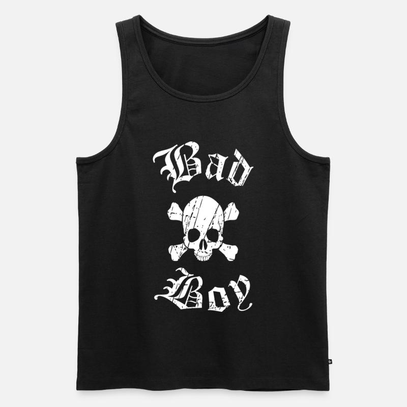 Conception de tatouage de crâne - Débardeur bio Premium Homme - noir