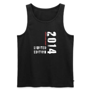 Limited Edition 2014 Exemplaire Unique - Débardeur bio Premium Homme - noir - Devant - Michal (187cm)