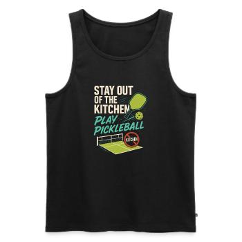 Ich bin Elektriker, natürlich trinke ich - Männer Premium Bio Tank Top - Schwarz - Vorne - AI Model Male 178 light (178cm)