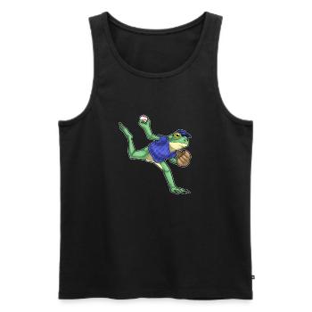 Frog Baseball Gant de baseball - Débardeur bio Premium Homme - noir - Devant - Michal (187cm)