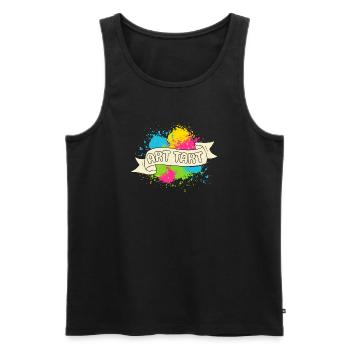 Artist Painter Graphic Art Tart Art - Men's Premium Organic Tank Top - black - Front - Michal (187cm)