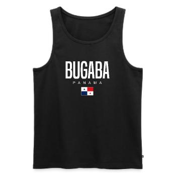 Bugaba Panama Panamaer - Männer Premium Bio Tank Top - Schwarz - Vorne - AI Model Male 178 light (178cm)