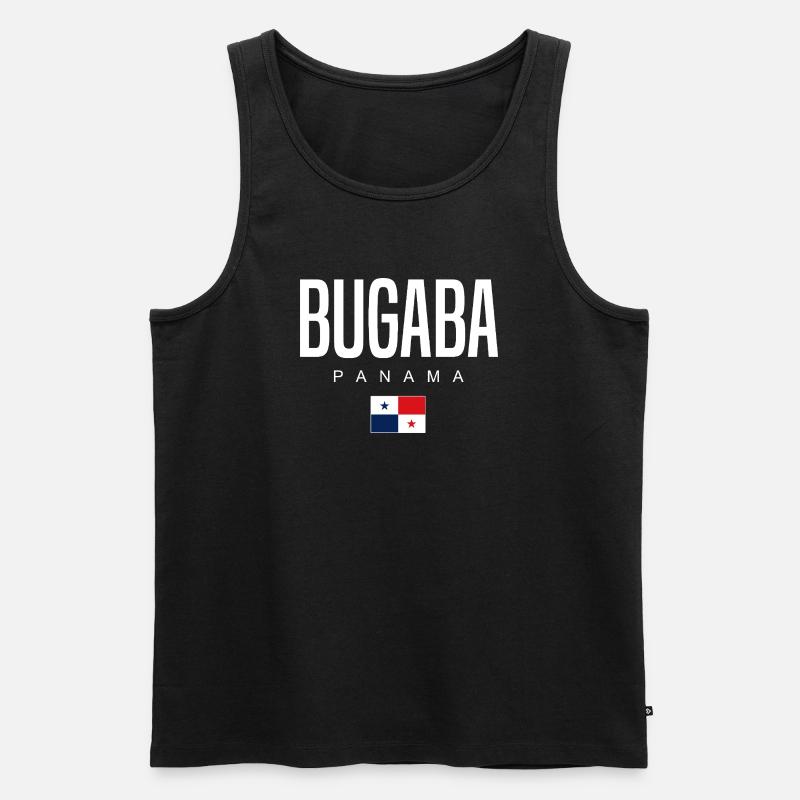 Bugaba Panama Panamaer - Männer Premium Bio Tank Top - Schwarz