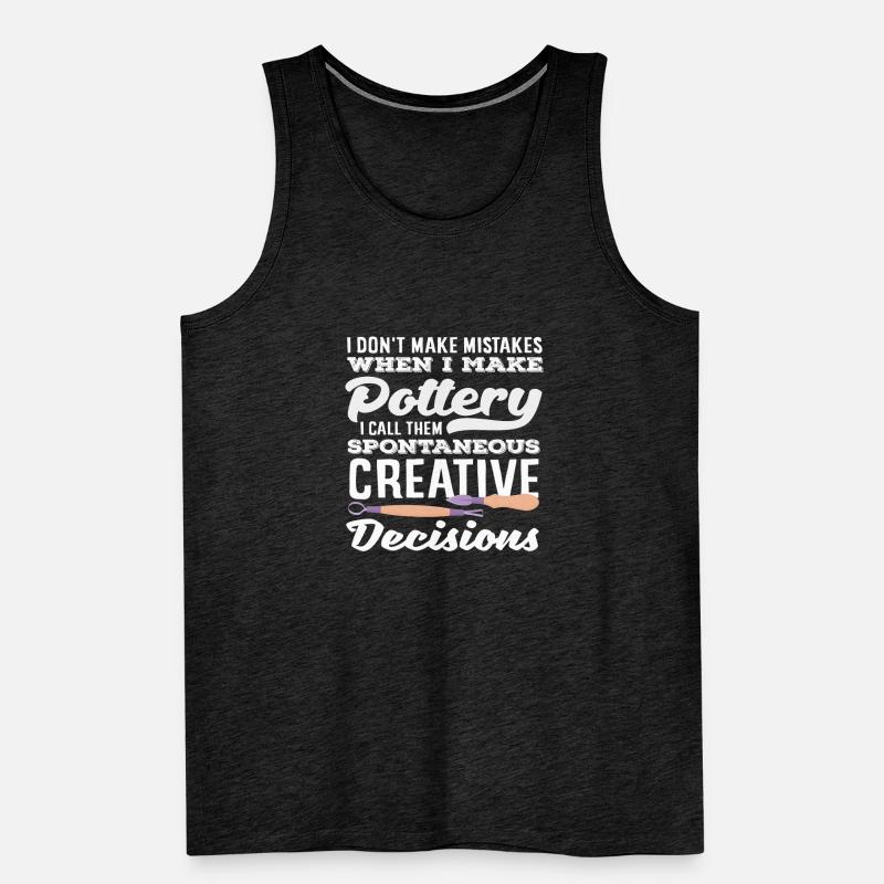 Pottery: Creative decisions Men's Premium Organic Tank Top