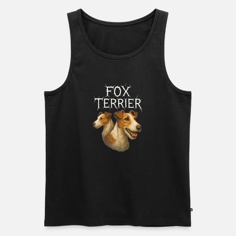 Foxterrier - Männer Premium Bio Tank Top - Schwarz